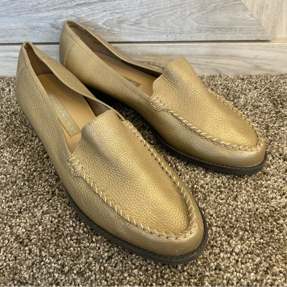 Partners Brazil Luscious Gold Leather Comfort Driver Moccasin Loafer 8.5 - Picture 4 of 10